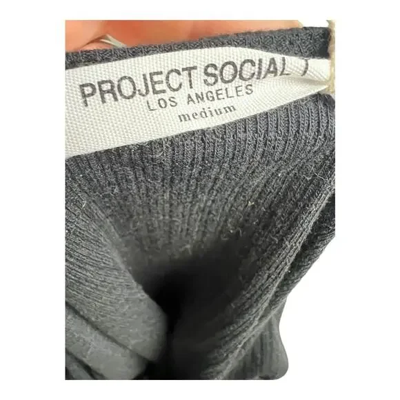 Project Social T NWT Festival Top Shirt Blouse Concert Crop y2k Tank Ribbed New - Picture 6 of 7